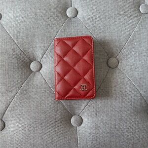 Red Quilted Card Case